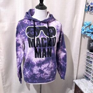 WWE Authentic Purple Tie Dye Macho Man Big Boys Hoodie Size Small